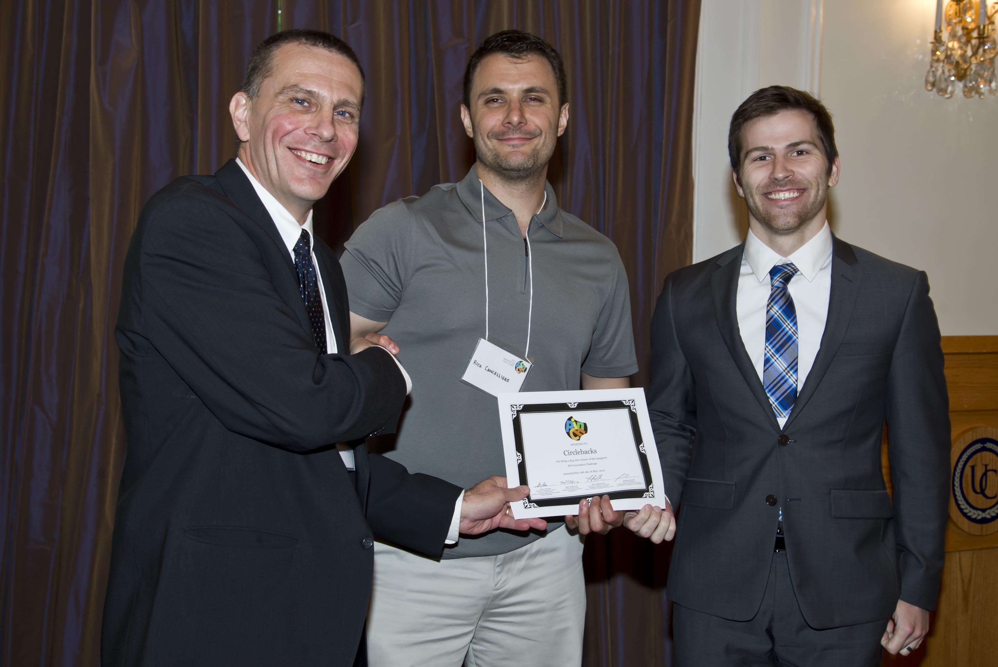 Circlebacks team holding award